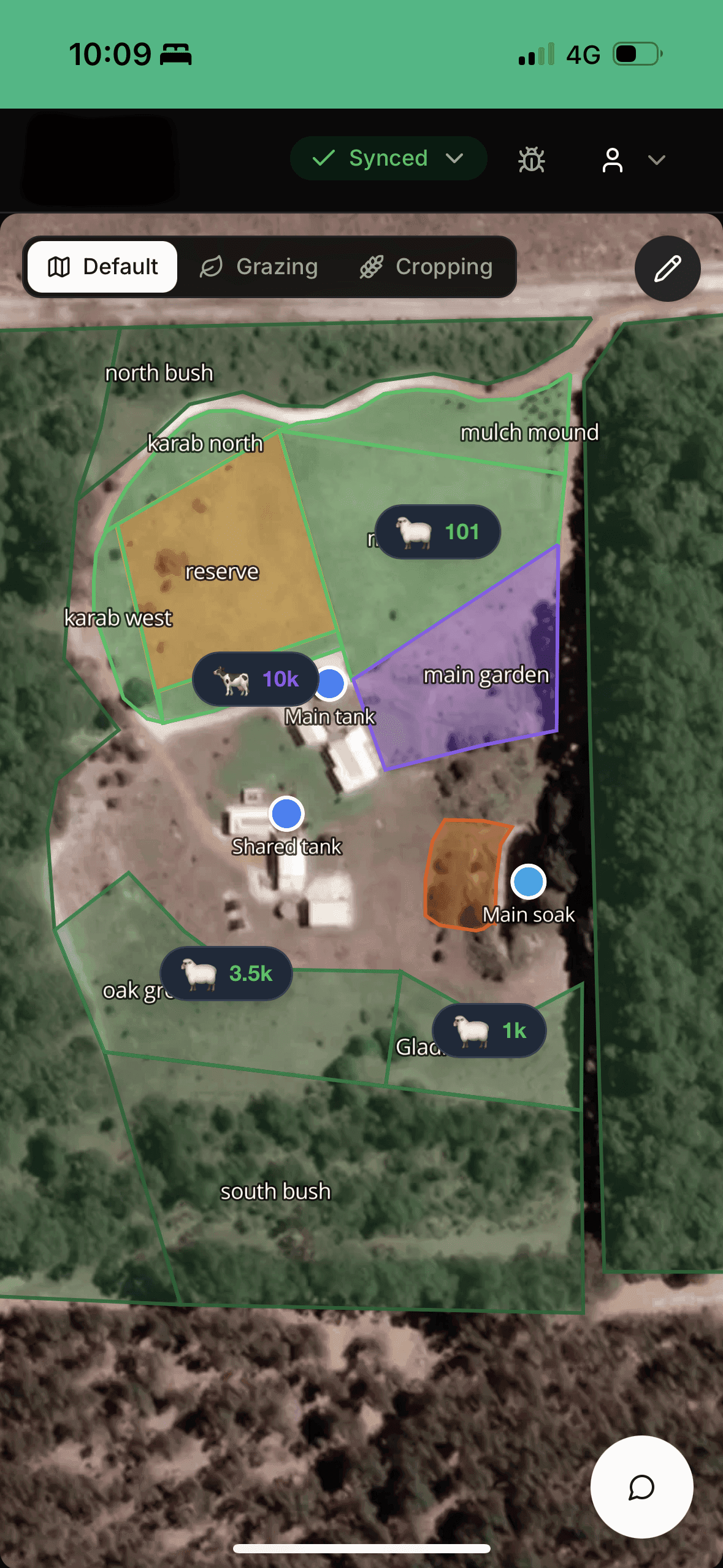 Smartsoil GXL satellite map interface